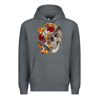 Rock skull kinda emotionless kinda emotional Premium Hoodie - FaDigitalArtStudio
