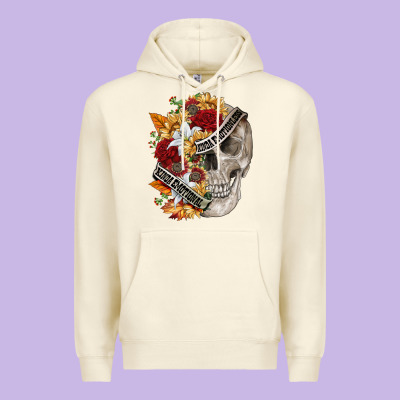 Skull Kinda Emotionless Kinda Emotional Premium Hoodie Designed By Fadigitalartstudio
