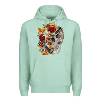 Seafoam skull kinda emotionless kinda emotional Premium Hoodie - FaDigitalArtStudio