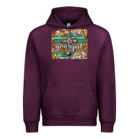 Mauve Wine grateful cross Urban Hoodie - BarkalooDesign