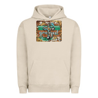 Pigment French Oak grateful cross Urban Hoodie - BarkalooDesign