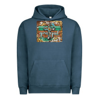Pigment Midnight Navy grateful cross Urban Hoodie - BarkalooDesign
