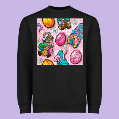 Easter Gnomies Seamless Pattern Heavyweight Sweatshirt Designed By Bundleandbundleshop