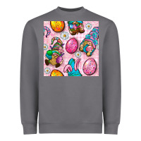 Storm Easter Gnomies Seamless Pattern Heavyweight Sweatshirt - BundleAndBundleShop