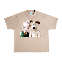 French Oak the man with his dog taking selfie w.a.l.l.a.c.e Urban Heavy Tee - lanVoArt
