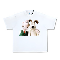 White the man with his dog taking selfie w.a.l.l.a.c.e Urban Heavy Tee - lanVoArt