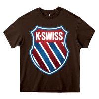 Chocolate Brown k.swiss Heavy Core Tee - lanVoArt