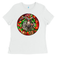 White christmas navajo churro sheep Ladies Tee - LillyAllenDesigns