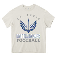 Cream stl battlehawks football! xfl Heavy Core Tee - lanVoArt