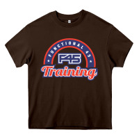 Chocolate Brown official f45 training Heavy Core Tee - lanVoArt