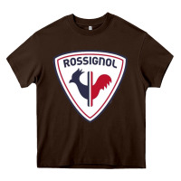 Chocolate Brown finest ski wear Heavy Core Tee - lanVoArt