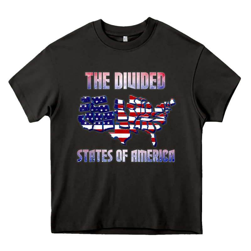 The Divided States Of America Political Humor Usa Map T Shirt Heavy Core Tee by lanVoArt | Teevron