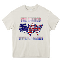 Cream the divided states of america political humor usa map t shirt Heavy Core Tee - lanVoArt