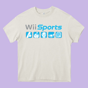 Wii Sports Essential Heavy Core Tee Designed By Lanvoart