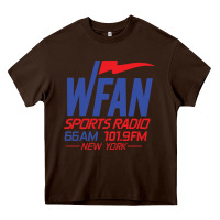 Chocolate Brown wfan sports radio new york Heavy Core Tee - lanVoArt