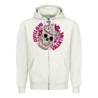 Oatmeal Heather Coffee is my Valentine Zipper Hoodie - CowhideDigitalArt
