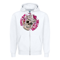 White Coffee is my Valentine Zipper Hoodie - CowhideDigitalArt