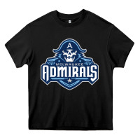 Black milwaukee admirals Heavy Core Tee - lanVoArt