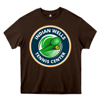 Chocolate Brown indian wells tennis center Heavy Core Tee - lanVoArt