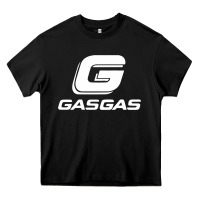 Black gasgas motorcycle Heavy Core Tee - lanVoArt