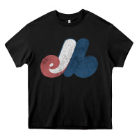 Black montreal expos Heavy Core Tee - lanVoArt