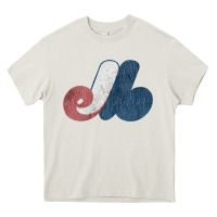 Cream montreal expos Heavy Core Tee - lanVoArt