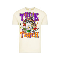 Trick Or Teach Halloween Vintage Tee | Teevron