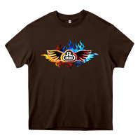 Chocolate Brown se bikes bmx bicycle on fire sport blue red Heavy Core Tee - lanVoArt