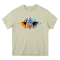 Mossy se bikes bmx bicycle on fire sport blue red Heavy Core Tee - lanVoArt