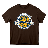 Chocolate Brown the charleston riverdogs Heavy Core Tee - lanVoArt