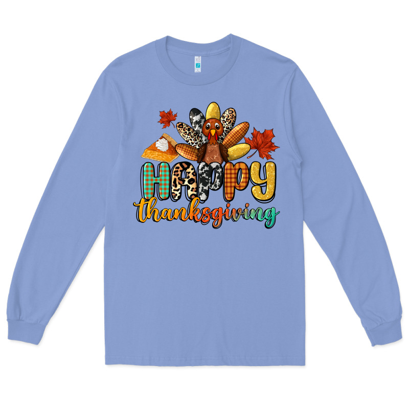 Happy Thanksgiving Long Sleeve Tee by CowGirlArtShop | Teevron