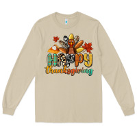 Mushroom happy thanksgiving Long Sleeve Tee - CowGirlArtShop