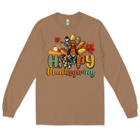 Toasted Coconut happy thanksgiving Long Sleeve Tee - CowGirlArtShop