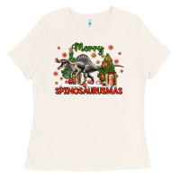 Bone merry spinosaurusmas Ladies Tee - LillyAllenDesigns