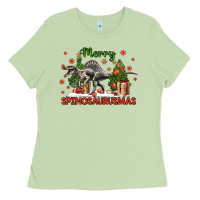 Matcha merry spinosaurusmas Ladies Tee - LillyAllenDesigns