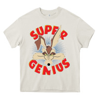 Cream coyote super genius  1 Heavy Core Tee - lanVoArt