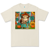 Bone Western Fall Cow Premium Tee - LillyAllenDesigns