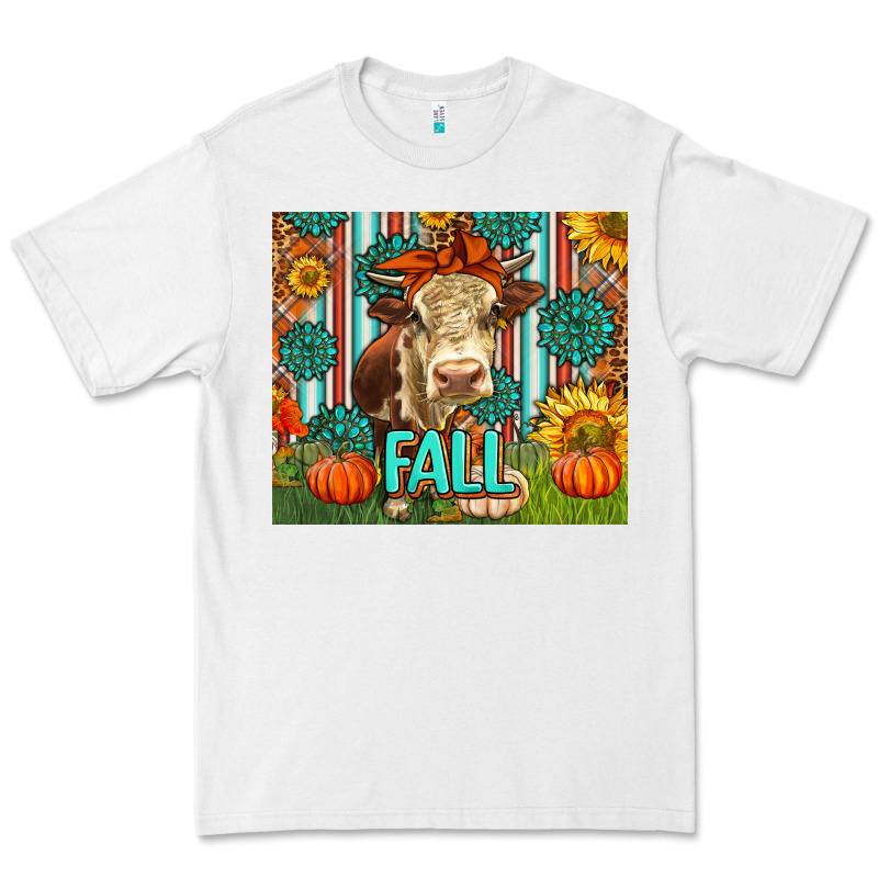 Western Fall Cow Premium Tee by LillyAllenDesigns | Teevron