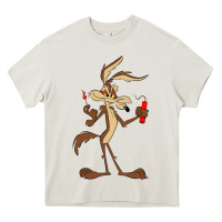 Cream danger coyote's hole Heavy Core Tee - lanVoArt