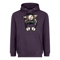 Plum baseball mom Heavyweight Hoodie - RacoonDesign