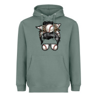Sage baseball mom Heavyweight Hoodie - RacoonDesign