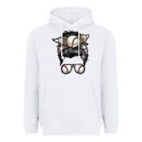 White baseball mom Heavyweight Hoodie - RacoonDesign