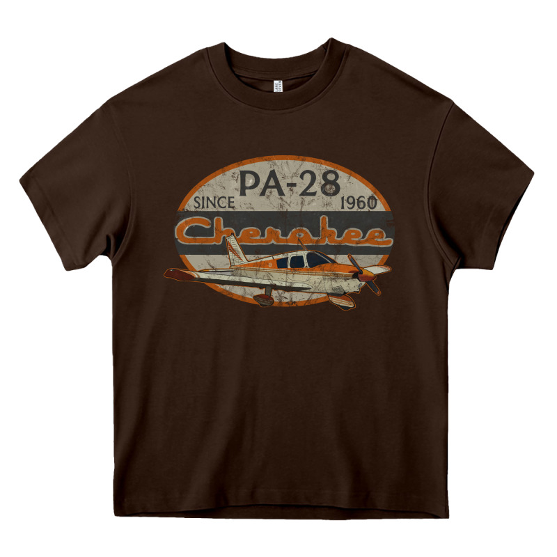 Piper Cherokee Pa 28 Retro Vintage Design Heavy Core Tee by lanVoArt | Teevron