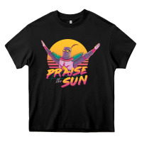 Black praise the sun Heavy Core Tee - lanVoArt
