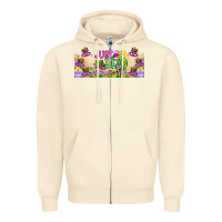 Sandshell Just Bead Zipper Hoodie - CowhideDigitalArt