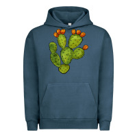 Pigment Midnight Navy cactus Urban Hoodie - BarkalooDesign