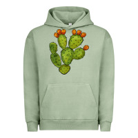 Pigment Oil Green cactus Urban Hoodie - BarkalooDesign