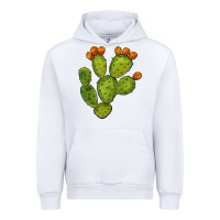 White cactus Urban Hoodie - BarkalooDesign
