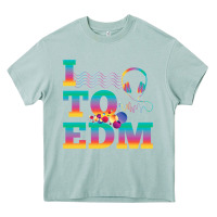 Arona i listen to edm rainbow letters dj music gift Heavy Core Tee - lanVoArt