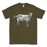 Army Green saanen goat Classic Tee - LillyAllenDesigns